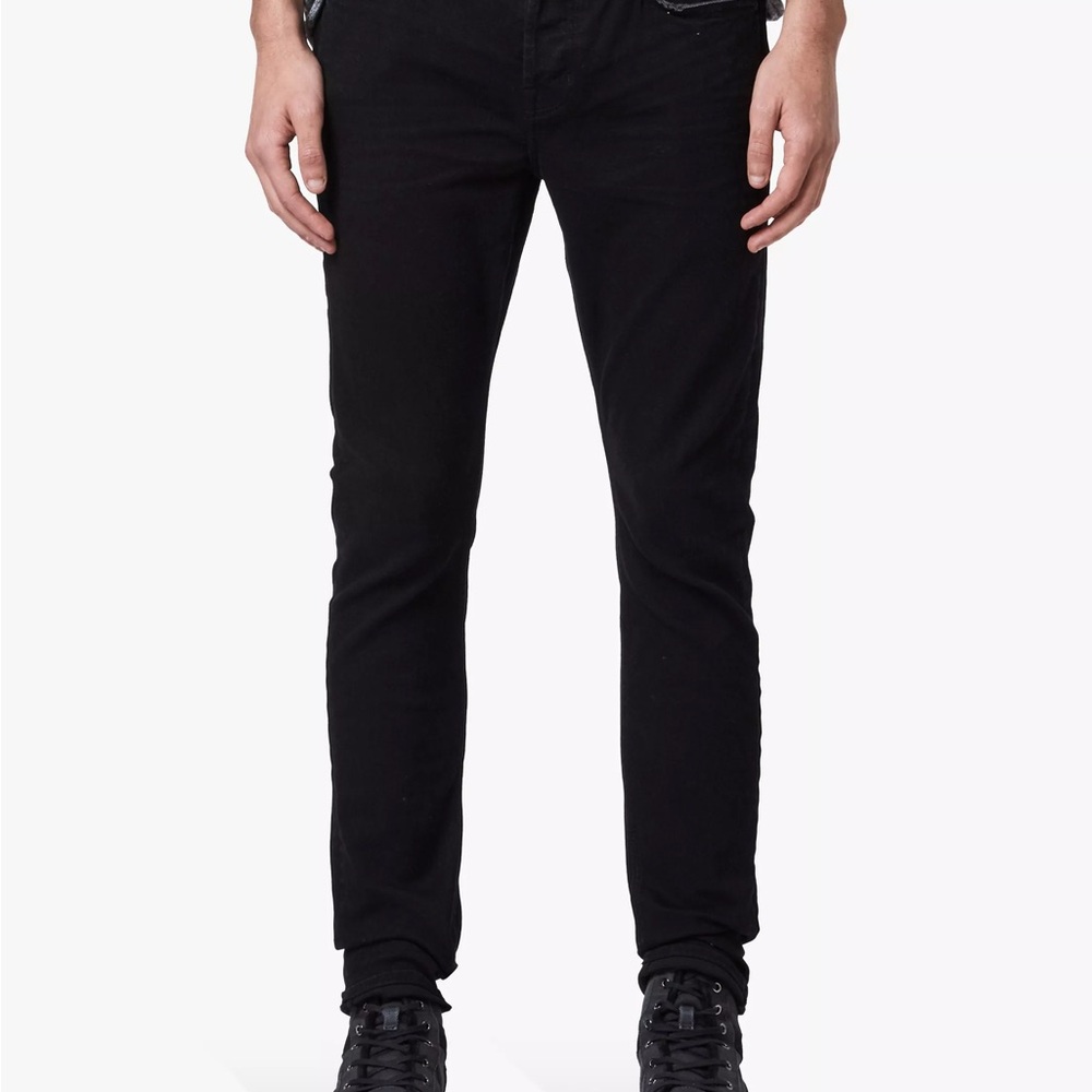 AllSaints Slim Black Cigarette Skinny Jeans - Men - Picture 3 of 4